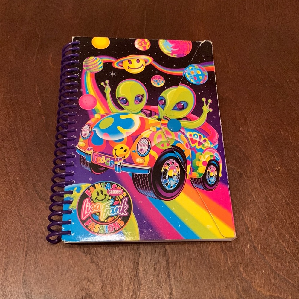 RARE Lisa Frank Zoomer & Zorbit Small Notebook